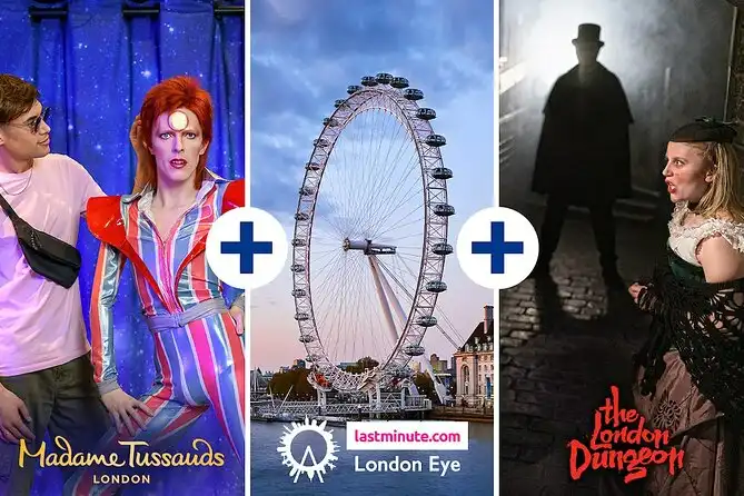 Combo Ticket: London Eye, Madame Tussauds & London Dungeon