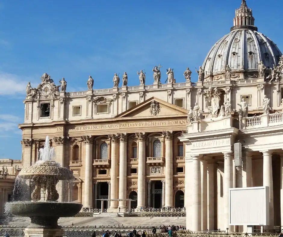 Beige Historical Buildings on St. Peter’s Square in Vatican